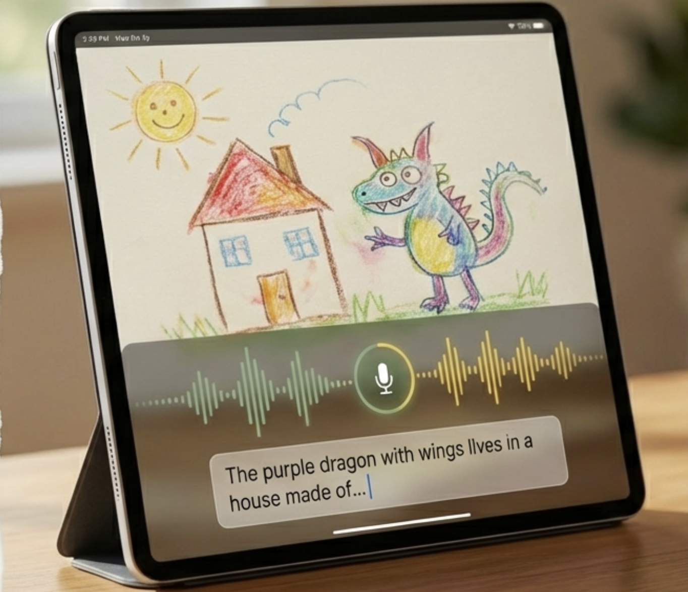 iPad app turning drawing into interactive story
